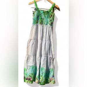 Zara Girls Casual Collection Tropical  Print Maxi Dress